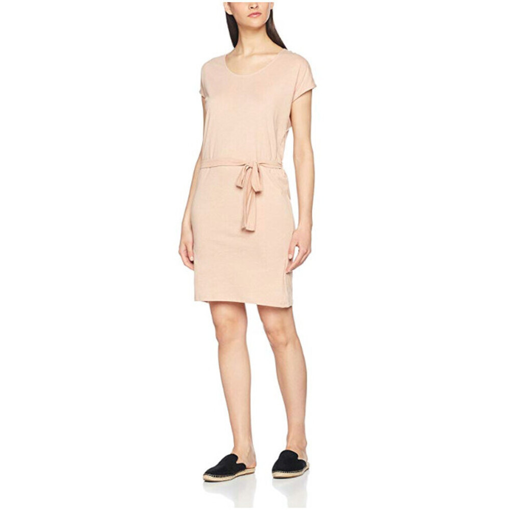 ICHI Moto DR2 Casual Dress In Mahogany Rose Melange Size M